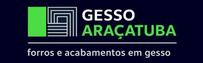 Logo da Gesso Araçatuba, empresa especializada em forros e acabamentos em gesso em Araçatuba e região.