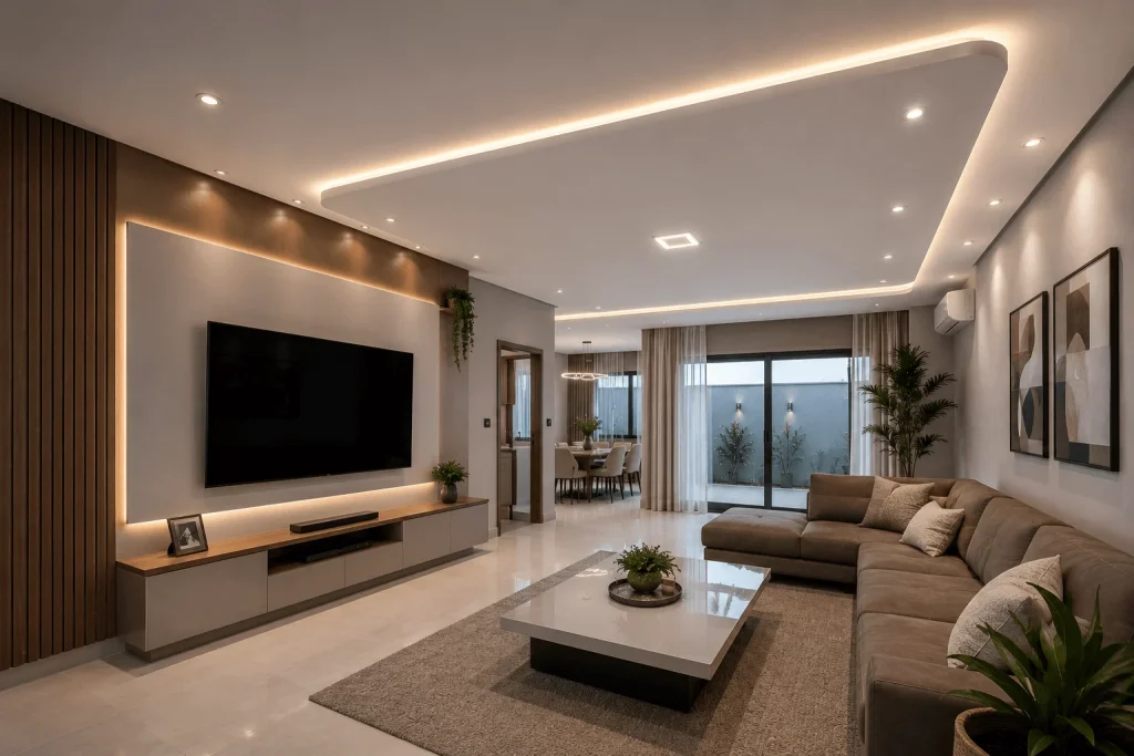 Forro-de-gesso-em-Lins-com-iluminacao-indireta-design-contemporaneo-e-acabamento-de-alto-padrao-para-residencia