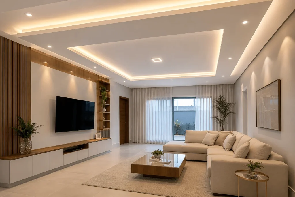 Forro-de-gesso-em-Penapolis-com-sanca-iluminada-teto-rebaixado-e-acabamento-sofisticado-para-ambientes-residenciais.