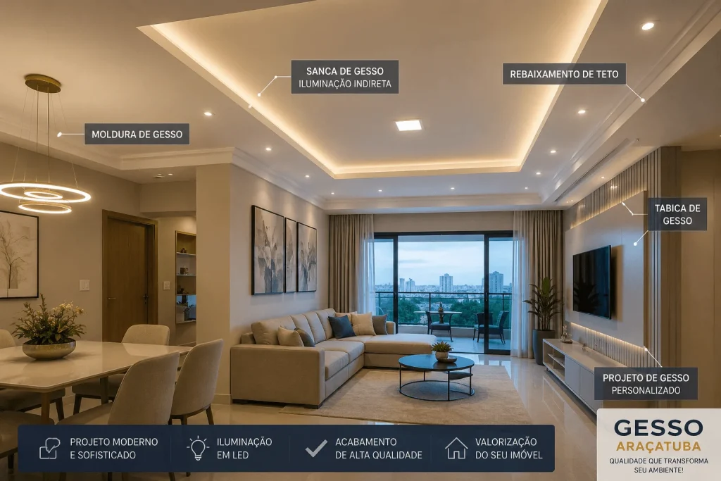 projeto-de-gesso-em-Aracatuba-com-forro-rebaixado-sanca-iluminacao-em-LED-e-acabamento-moderno-integrado-ao-ambiente
