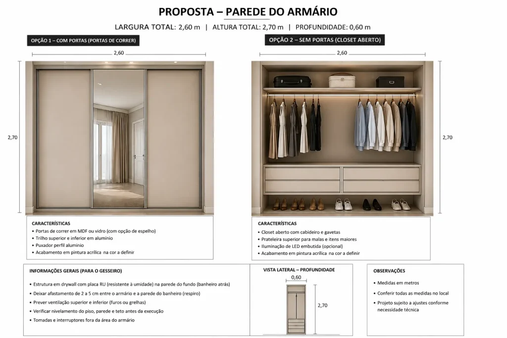 projeto de gesso em Penápolis com planejamento de forro, iluminação e integração com móveis no ambiente